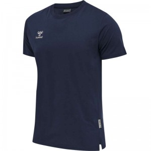 Hummel Move Grid Cotton S/S T-shirts Herren Navy | 593716-565