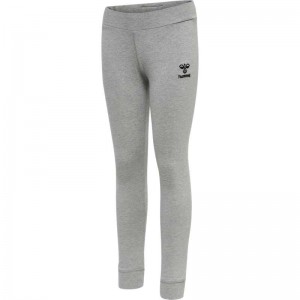 Hummel Move Grid Cotton Strumpfhose Kinder Grau | 812720-630