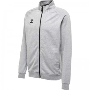 Hummel Move Grid Cotton Zip Jacken Herren Grau | 608844-158