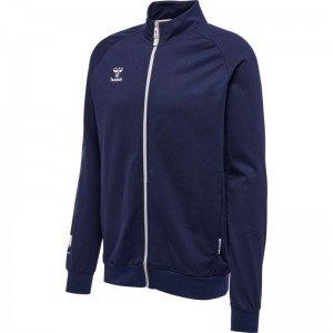 Hummel Move Grid Cotton Zip Jacken Herren Navy | 282614-433