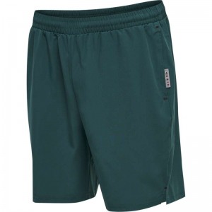 Hummel Move Grid Woven Kurze Hose Herren Grün | 235049-910