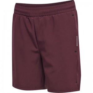 Hummel Move Grid Woven Kurze Hose Kinder Fuchsie | 127862-921