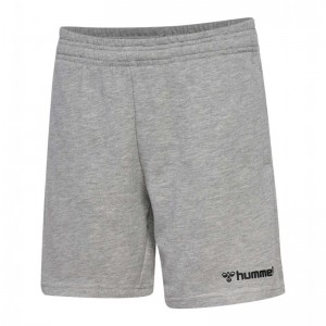 Hummel Mover Cotton Bermuda Kurze Hose Kinder Grau | 111274-421