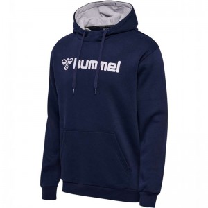 Hummel Mover Cotton Hoodie Herren Navy | 062111-198