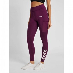 Hummel Mt Chipo Mid Waist Strumpfhose Damen Lila | 661773-913