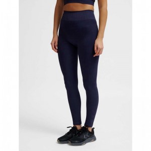 Hummel Mt Define Seaml Scrunch Strumpfhose Damen Navy | 324885-187