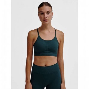 Hummel Mt Define Seamless Padded Sport BH Damen Grün | 338859-464