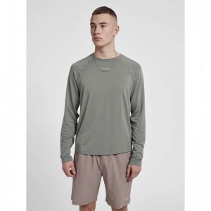 Hummel Mt Laze L/S T-shirts Herren Grau | 525996-463