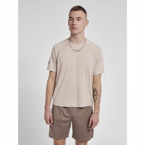 Hummel Mt Laze T-shirts Herren Beige | 206319-231