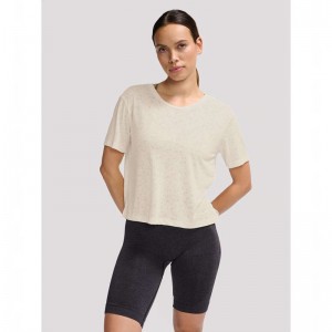 Hummel Mt Light Burnout T-shirts Damen Beige | 812578-471