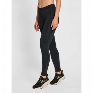 Hummel Mt Mabley Mid Waist Hose Damen Schwarz | 208053-868