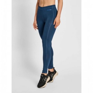 Hummel Mt Mabley Mid Waist Strumpfhose Damen Blau | 574908-084