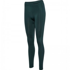 Hummel Mt Shaping Seamless Mw T-shirts Damen Grün | 965756-522