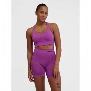 Hummel Mt Shaping Seamless Top Sneakers Damen Lila | 005118-551