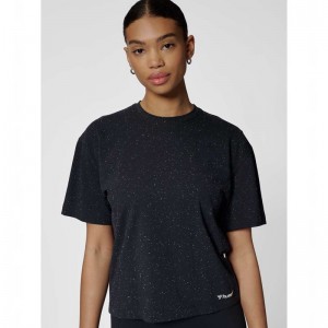 Hummel Mt Ultra Boxy Short T-shirts Damen Schwarz | 600533-955