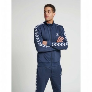 Hummel Nathan 2.0 Zip Jacken Herren Navy | 428193-177