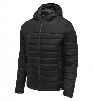 Hummel North Quilted Hood Jacken Herren Schwarz | 143599-773