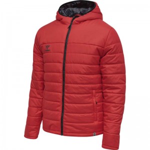 Hummel North Quilted Hood Jacken Herren Rot | 415533-589