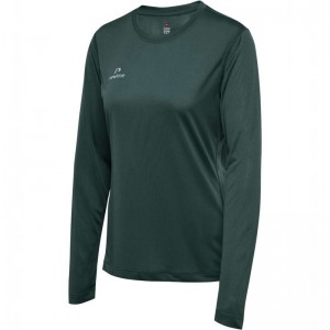 Hummel Nwlbeat L/S W T-shirts Damen Grün | 641622-689