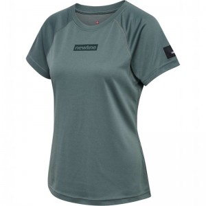 Hummel Nwlcharge Mesh W T-shirts Damen Grau | 455240-615