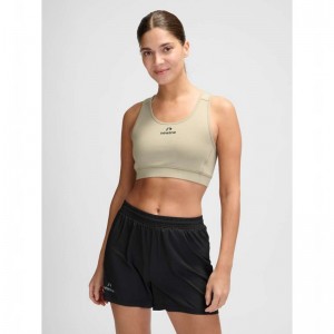 Hummel Nwllean Sport BH Damen Beige | 626171-343
