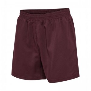 Hummel Nwlmax Zip Pocket W Kurze Hose Damen Bordeaux | 992269-861