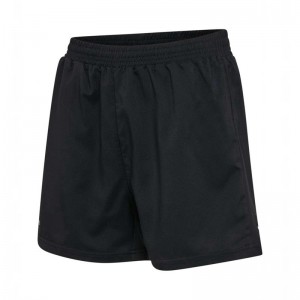 Hummel Nwlmax Zip Pocket W Kurze Hose Damen Schwarz | 227490-108
