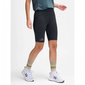 Hummel Nwlrace Hw Pocket Tight W Kurze Hose Damen Schwarz | 152156-648