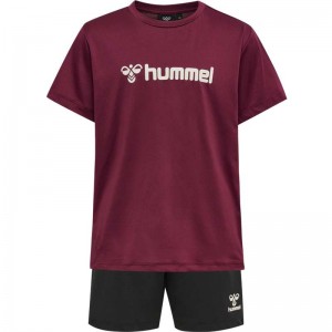 Hummel Plag Shorts Sets Kinder Fuchsie | 274944-105