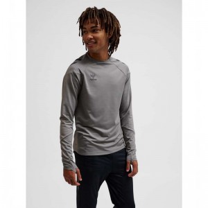 Hummel Pro Training Crew Sweat Sweatshirt Herren Grau | 981910-721