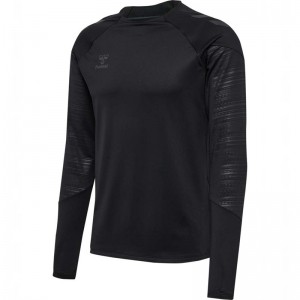 Hummel Pro Training Crew Sweat Sweatshirt Herren Schwarz | 625372-490