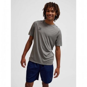 Hummel Pro Training S/S Trikot Herren Grau | 461719-257