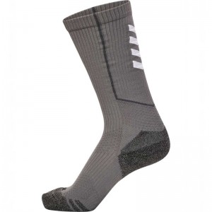 Hummel Pro Trainings High Socken Herren Grau | 826303-223