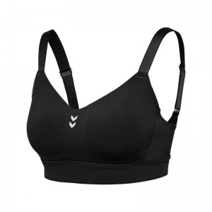 Hummel Pulse High Support Sport BH Damen Schwarz | 967425-456