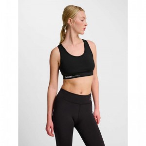 Hummel Pulse Light Support Sport BH Damen Schwarz | 009073-397