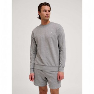 Hummel Pulse Sweat Crewneck Sweatshirt Herren Grau | 295386-009