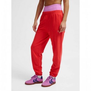 Hummel Pulse W Jogginghose Damen Rot | 501116-981