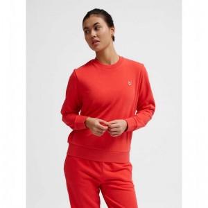 Hummel Pulse W Sweat Crewneck Sweatshirts Damen Rot | 927532-583