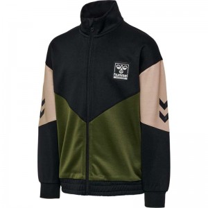 Hummel Rane Zip Jacken Kinder Olivgrün | 320293-256