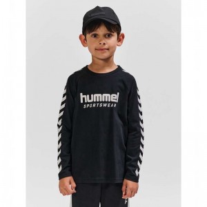 Hummel Ready L/S T-shirts Kinder Schwarz | 849915-873