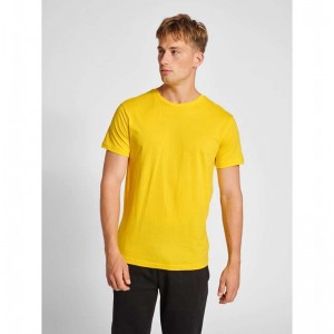 Hummel Red Basic S/S T-shirts Herren Gelb | 577195-650