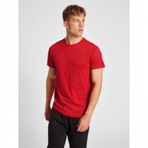 Hummel Red Basic S/S T-shirts Herren Rot | 720649-231