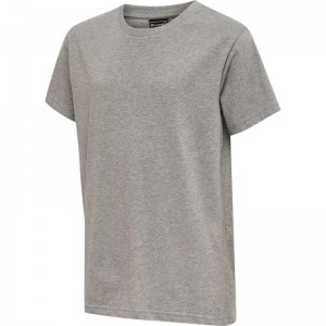 Hummel Red Basic S/S T-shirts Kinder Grau | 256509-875