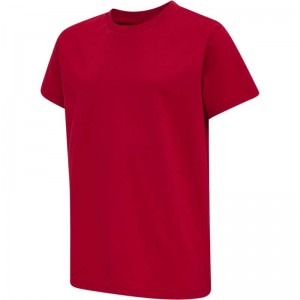 Hummel Red Basic S/S T-shirts Kinder Rot | 647631-584