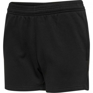 Hummel Red Basic Sweat Kurze Hose Damen Schwarz | 106114-807
