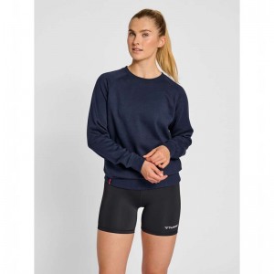 Hummel Red Classic Hoodie Damen Navy | 290462-019