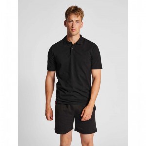 Hummel Red Classic Polo Shirts Herren Schwarz | 329855-918