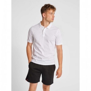 Hummel Red Classic Polo Shirts Herren Weiß | 746361-778