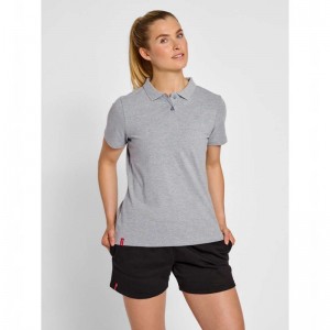 Hummel Red Classic Polo T-shirts Damen Grau | 520784-326