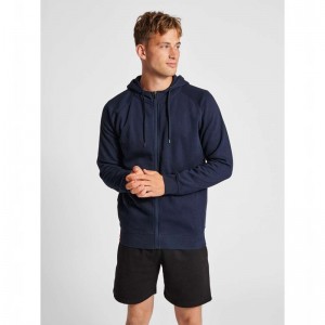 Hummel Red Classic Zip Hoodie Herren Navy | 663208-636